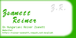 zsanett reiner business card